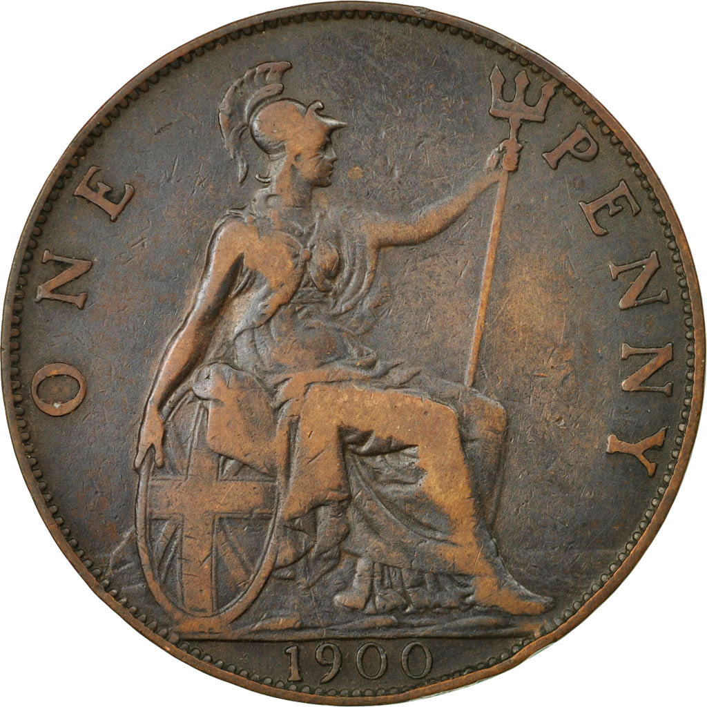 Coin, Great Britain, Victoria, Penny, 1900, EF(40-45), Bronze, KM:790