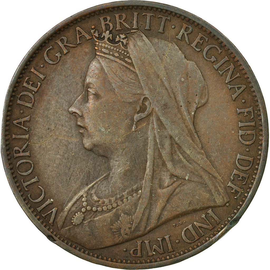 Coin, Great Britain, Victoria, Penny, 1899, EF(40-45), Bronze, KM:790