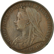 Coin, Great Britain, Victoria, Penny, 1899, EF(40-45), Bronze, KM:790