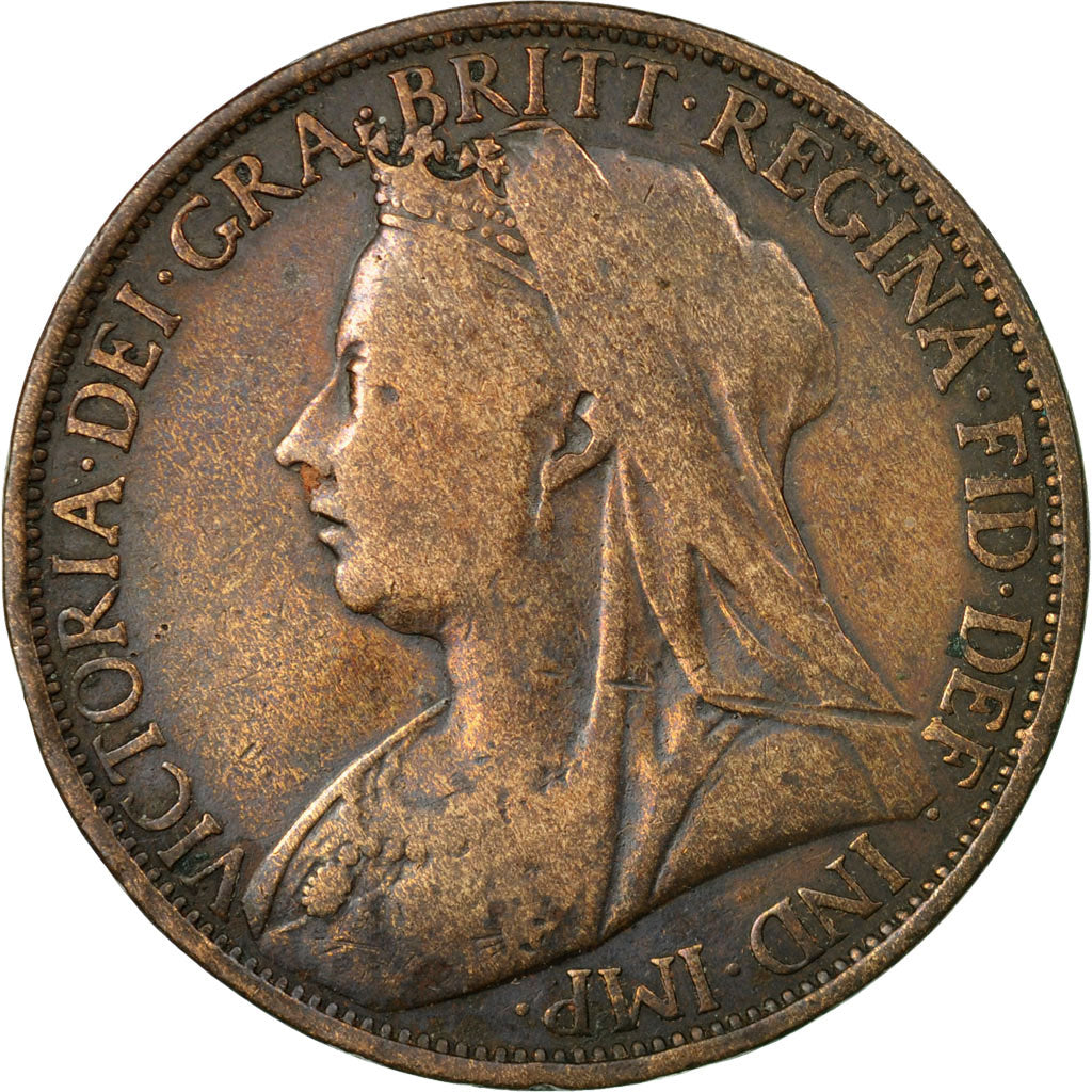 Coin, Great Britain, Victoria, Penny, 1896, VF(30-35), Bronze, KM:790