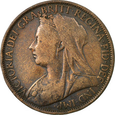 Coin, Great Britain, Victoria, Penny, 1896, VF(30-35), Bronze, KM:790