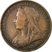 Coin, Great Britain, Victoria, Penny, 1896, VF(30-35), Bronze, KM:790