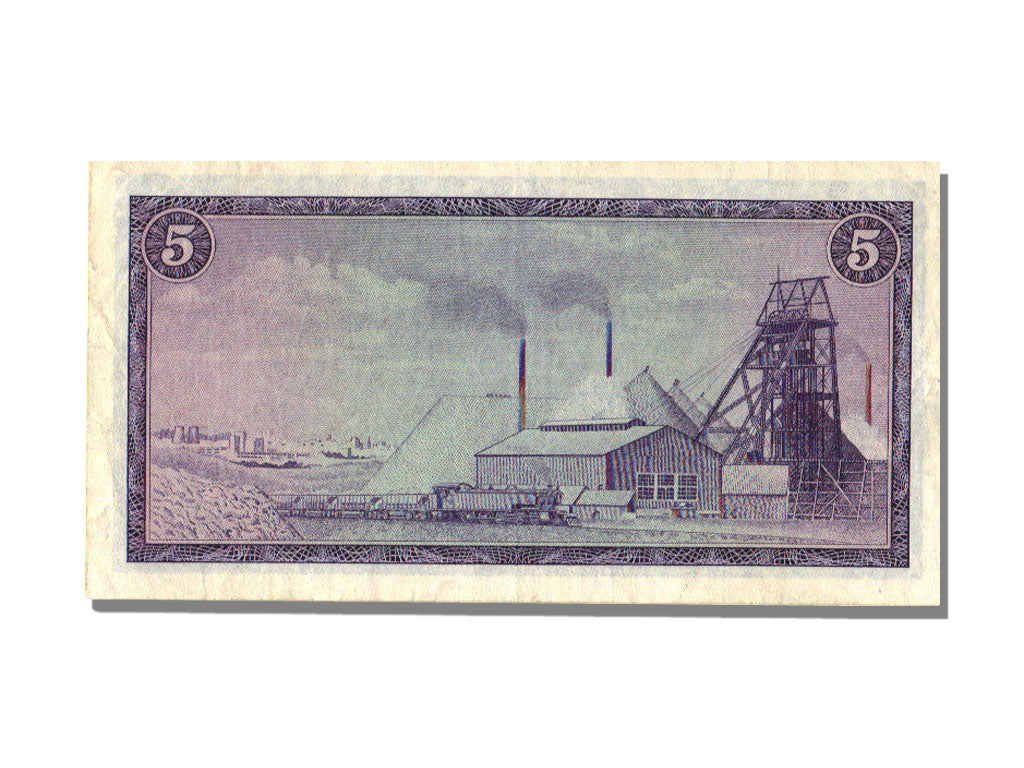 South Africa, 5 Rand, 1975, KM #111c, AU(55-58), F 286