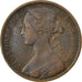 Coin, Great Britain, Victoria, Penny, 1874, EF(40-45), Bronze, KM:749.2