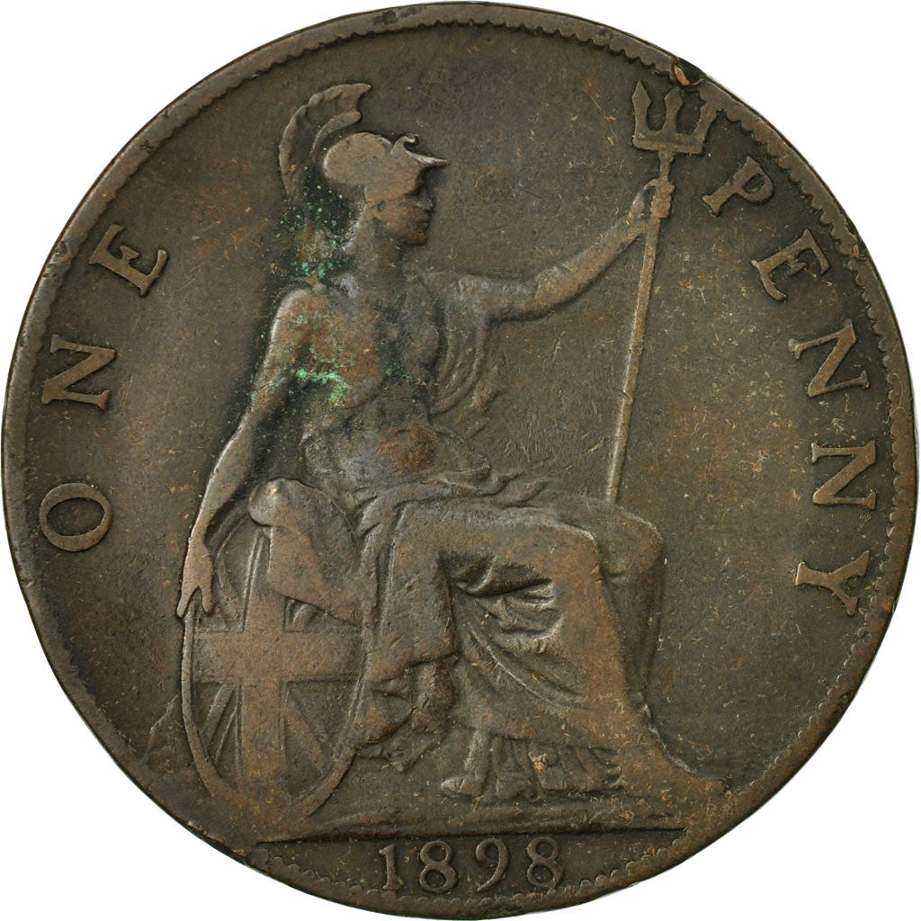 Coin, Great Britain, Victoria, Penny, 1898, EF(40-45), Bronze, KM:790