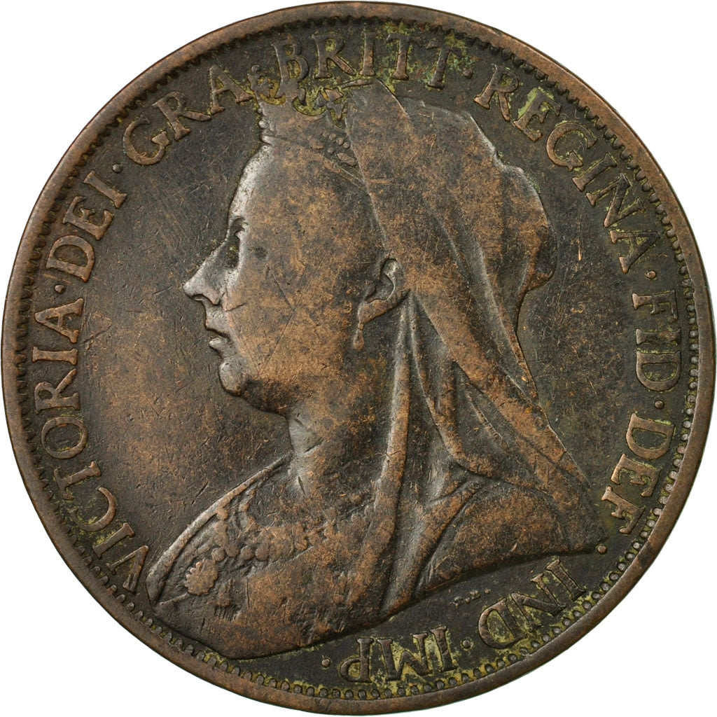 Coin, Great Britain, Victoria, Penny, 1899, VF(20-25), Bronze, KM:790