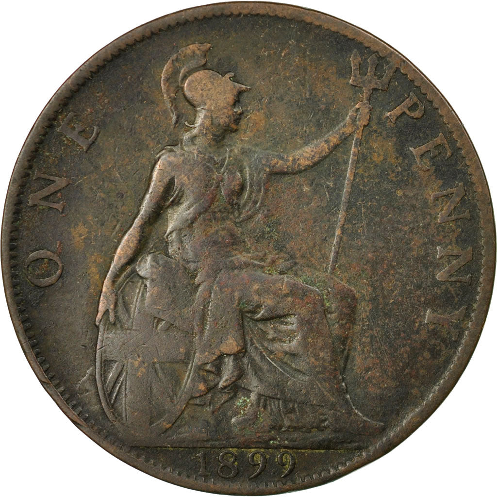 Coin, Great Britain, Victoria, Penny, 1899, VF(20-25), Bronze, KM:790