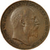 Coin, Great Britain, Edward VII, Penny, 1910, AU(50-53), Bronze, KM:794.2