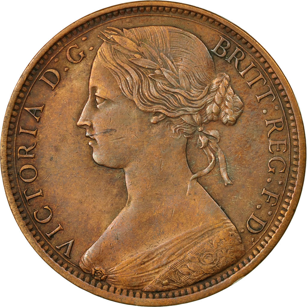 Munten, Groot Bretagne, Victoria, Penny, 1862, ZF+, Bronze, KM:749.2