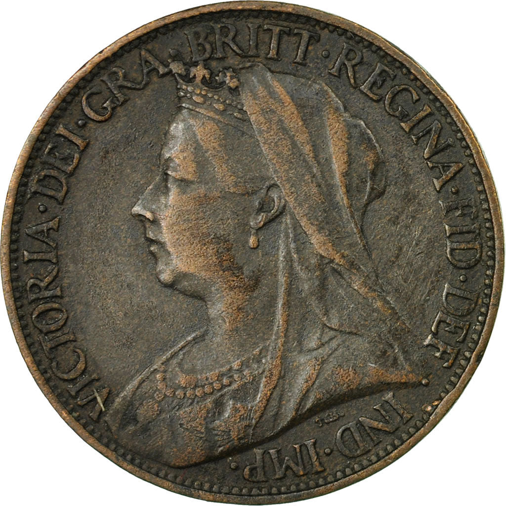 Coin, Great Britain, Victoria, Farthing, 1896, EF(40-45), Bronze, KM:788.1