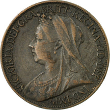 Coin, Great Britain, Victoria, Farthing, 1896, EF(40-45), Bronze, KM:788.1