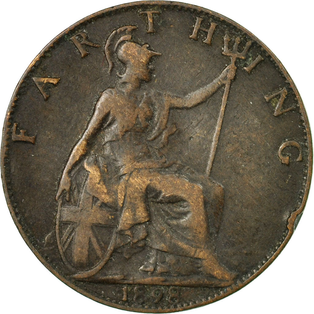 Coin, Great Britain, Victoria, Farthing, 1898, EF(40-45), Bronze, KM:788.2