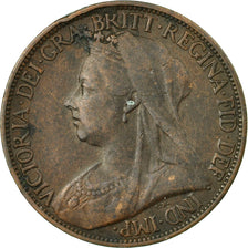 Coin, Great Britain, Victoria, Farthing, 1900, EF(40-45), Bronze, KM:788.2