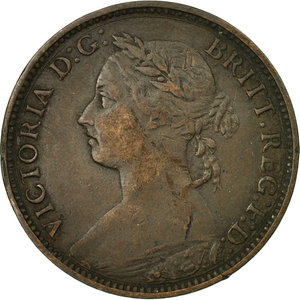 Coin, Great Britain, Victoria, Farthing, 1893, EF(40-45), Bronze, KM:788.2