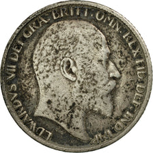 Coin, Great Britain, Edward VII, 6 Pence, 1904, VF(30-35), Silver, KM:799