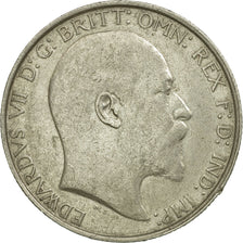 Coin, Great Britain, Edward VII, Florin, Two Shillings, 1907, EF(40-45), Silver