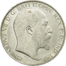 Moneda, Gran Bretaña, Edward VII, Florin, Two Shillings, 1907, MBC, Plata