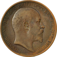 Coin, Great Britain, Edward VII, Penny, 1904, EF(40-45), Bronze, KM:794.2