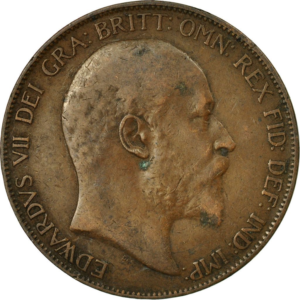 Monnaie, Grande-Bretagne, Edward VII, Penny, 1907, TTB, Bronze, KM:794.2