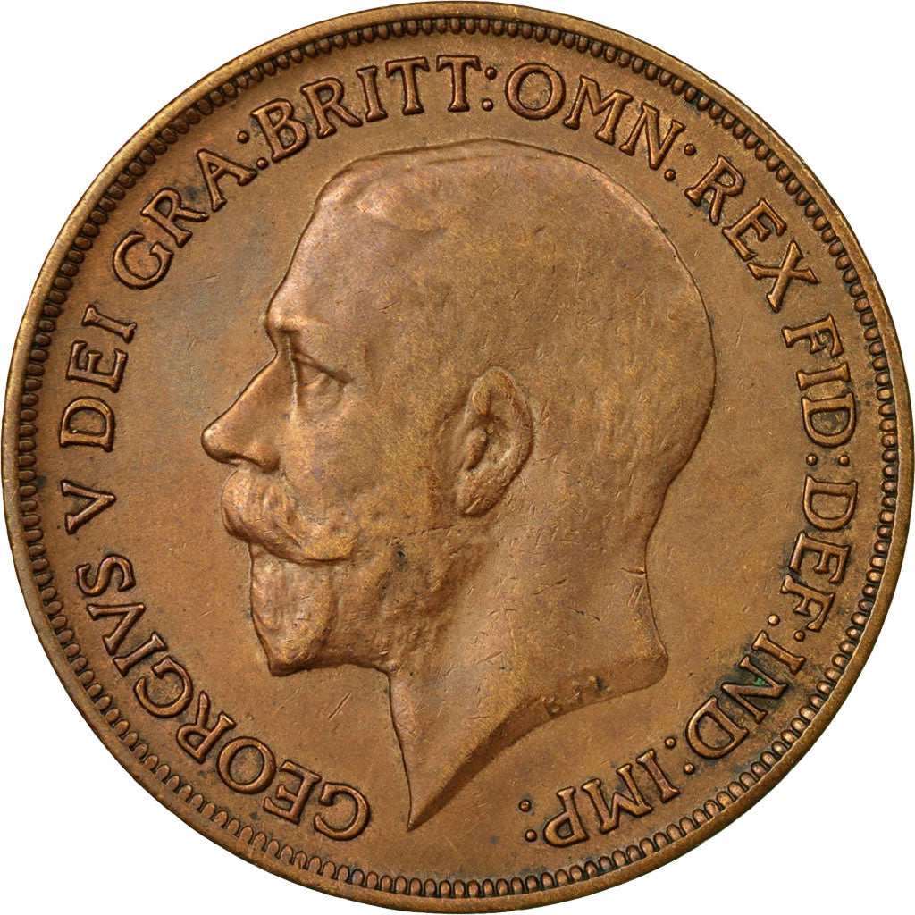 Coin, Great Britain, Edward VII, Penny, 1917, EF(40-45), Bronze, KM:794.2