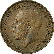 Coin, Great Britain, George V, Penny, 1912, AU(55-58), Bronze, KM:810