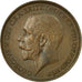 Coin, Great Britain, George V, Penny, 1912, AU(55-58), Bronze, KM:810