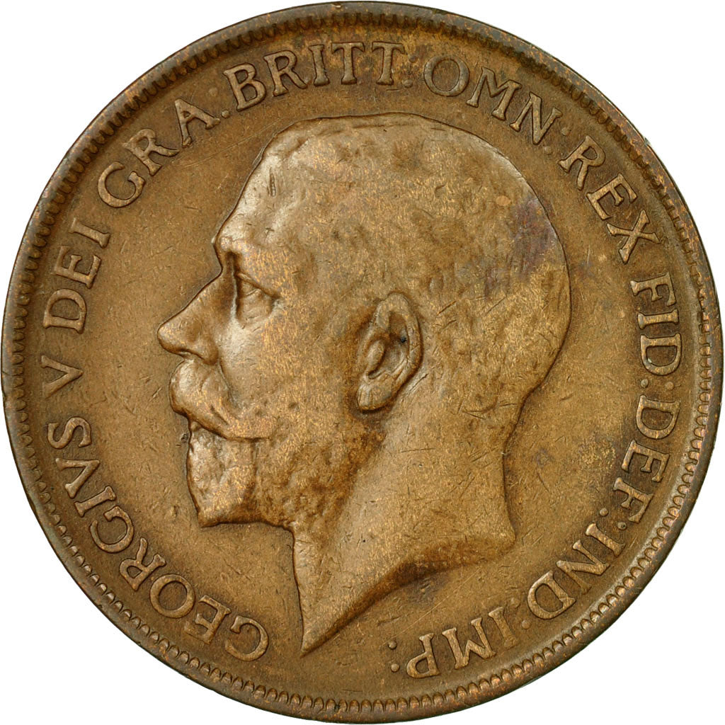Coin, Great Britain, George V, Penny, 1911, EF(40-45), Bronze, KM:810