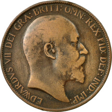 Coin, Great Britain, Edward VII, Penny, 1902, EF(40-45), Bronze, KM:794.2