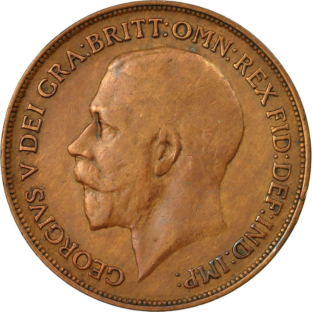 Coin, Great Britain, George V, Penny, 1914, EF(40-45), Bronze, KM:810
