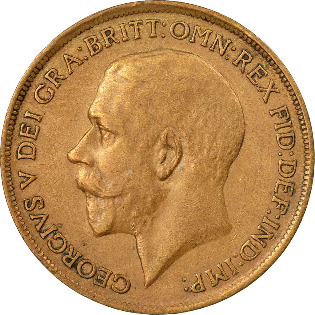 Coin, Great Britain, George V, Penny, 1911, EF(40-45), Bronze, KM:810
