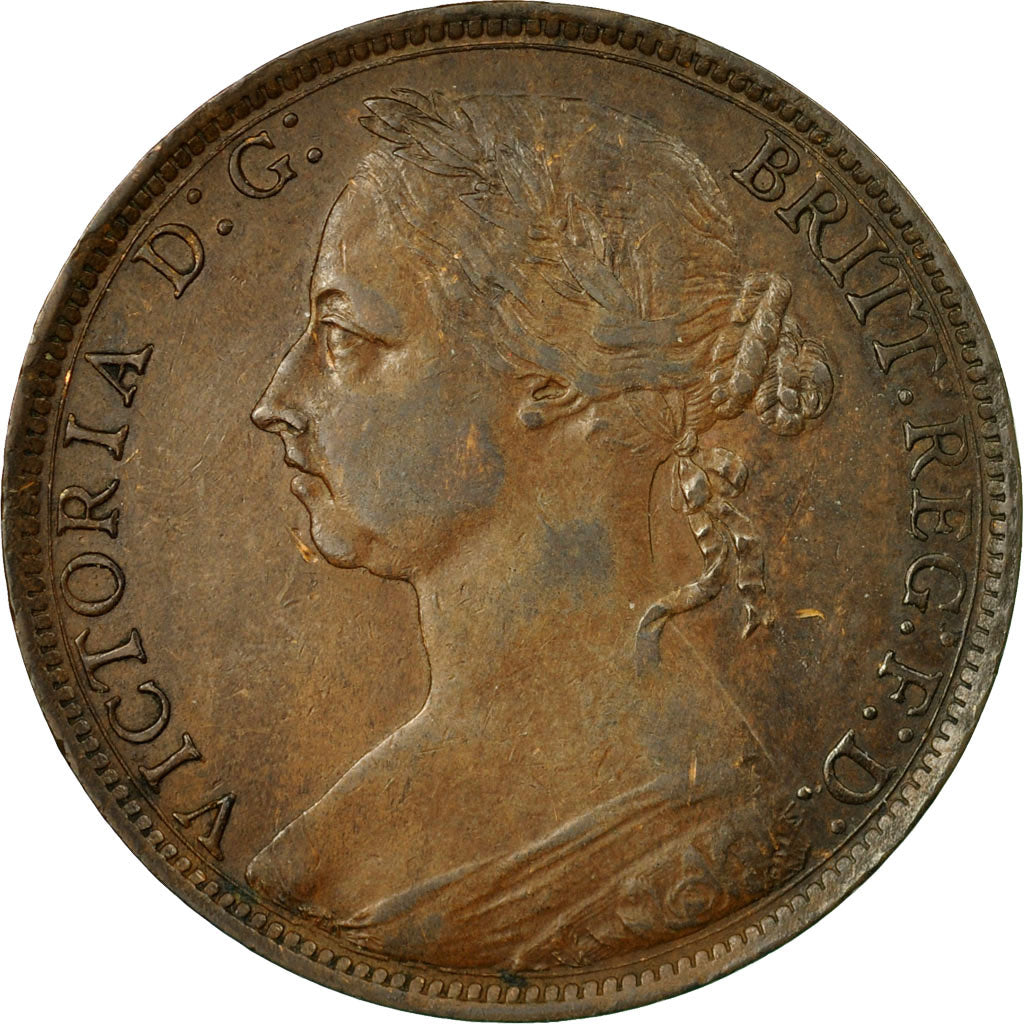 Moneta, Gran Bretagna, Victoria, Penny, 1891, BB+, Bronzo, KM:755