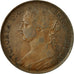Moneta, Gran Bretagna, Victoria, Penny, 1891, BB+, Bronzo, KM:755