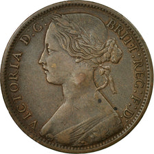 Coin, Great Britain, Victoria, Penny, 1866, EF(40-45), Bronze, KM:749.2
