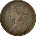 Coin, Great Britain, Victoria, Penny, 1866, EF(40-45), Bronze, KM:749.2