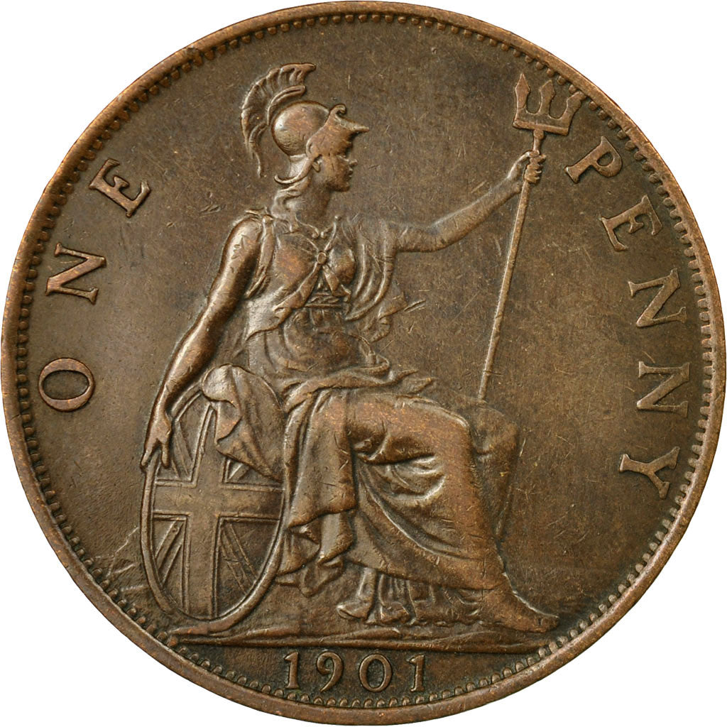 Moneta, Gran Bretagna, Victoria, Penny, 1901, SPL-, Bronzo, KM:790