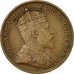 Coin, Jersey, Edward VII, 1/24 Shilling, 1909, EF(40-45), Bronze, KM:9