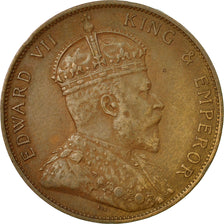 Coin, Jersey, Edward VII, 1/12 Shilling, 1909, EF(40-45), Bronze, KM:10