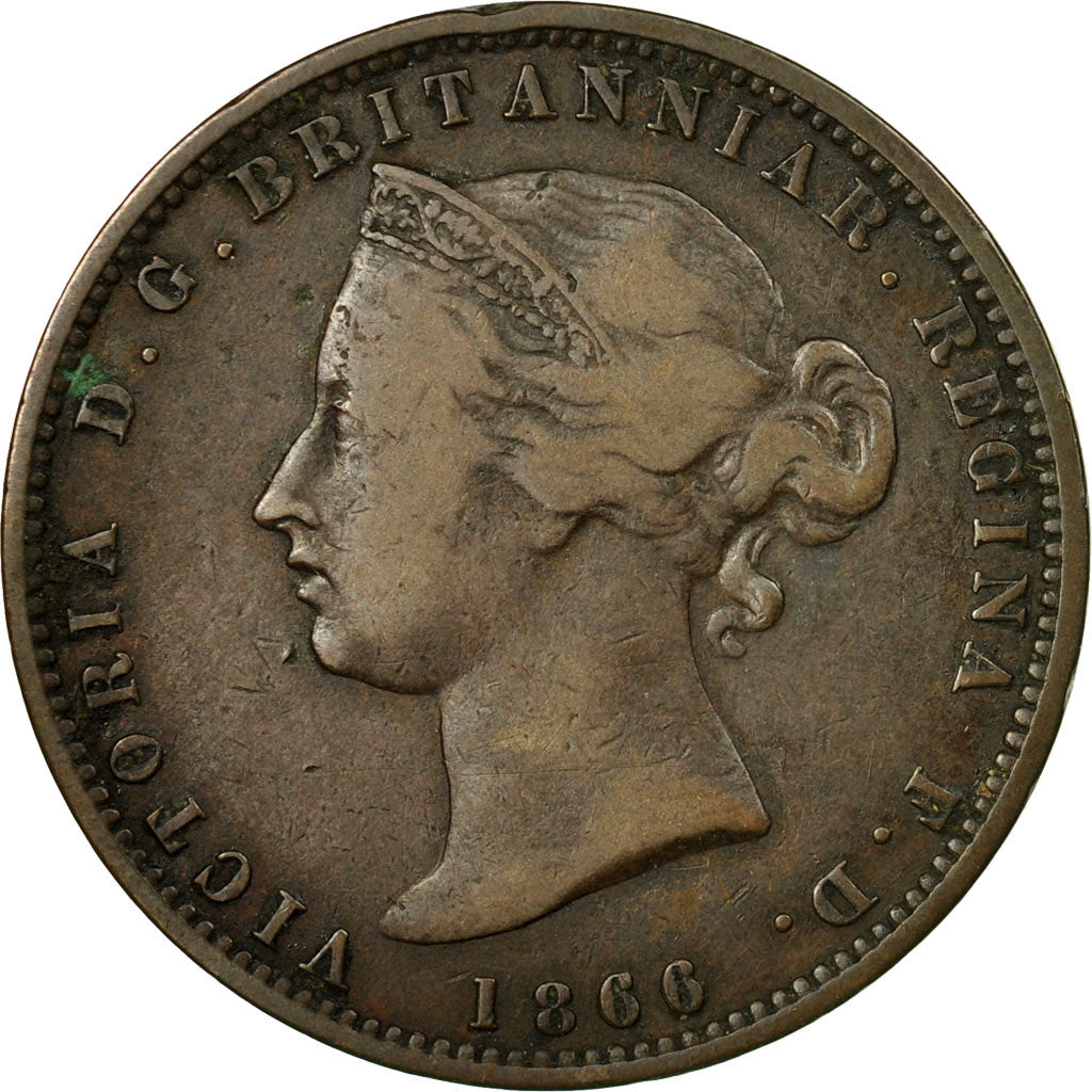 Coin, Jersey, Victoria, 1/13 Shilling, 1866, EF(40-45), Bronze, KM:5