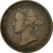 Coin, Jersey, Victoria, 1/13 Shilling, 1866, EF(40-45), Bronze, KM:5