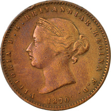 Coin, Jersey, Victoria, 1/26 Shilling, 1870, EF(40-45), Bronze, KM:4