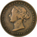 Coin, Jersey, Victoria, 1/26 Shilling, 1866, VF(20-25), Bronze, KM:4