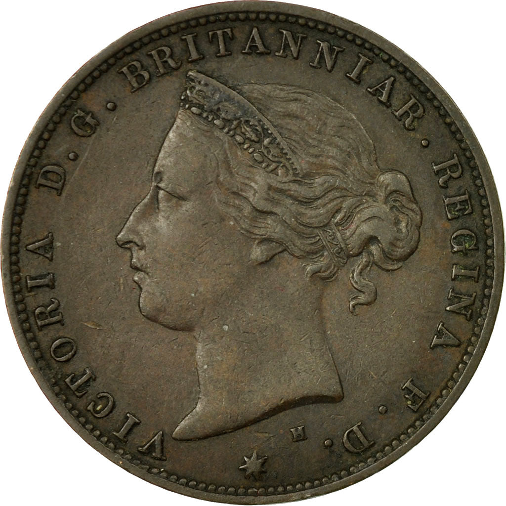Coin, Jersey, Victoria, 1/24 Shilling, 1877, EF(40-45), Bronze, KM:7