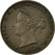 Coin, Jersey, Victoria, 1/24 Shilling, 1877, EF(40-45), Bronze, KM:7