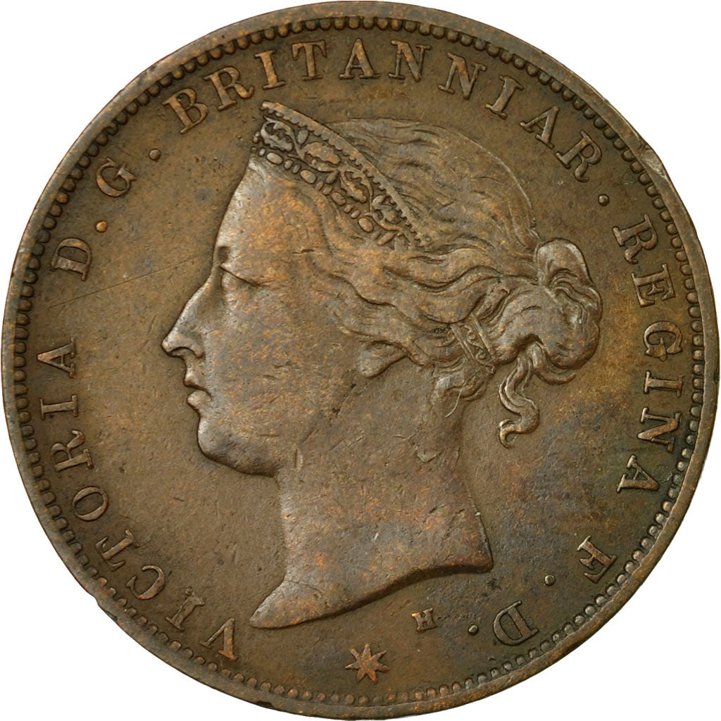 Coin, Jersey, Victoria, 1/24 Shilling, 1877, VF(30-35), Bronze, KM:7
