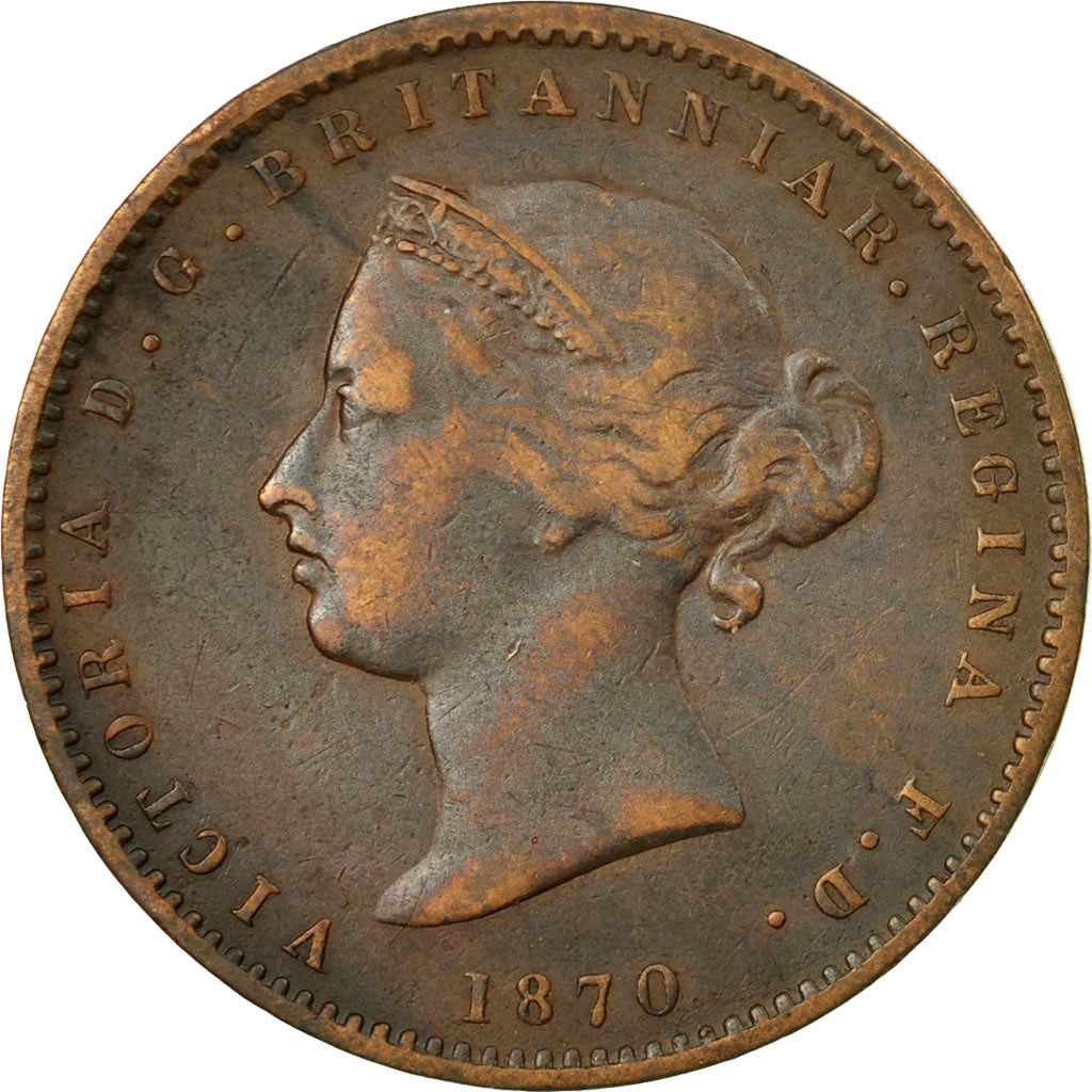 Coin, Jersey, Victoria, 1/26 Shilling, 1870, VF(30-35), Bronze, KM:4
