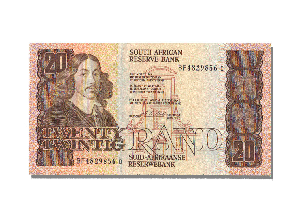 South Africa, 20 Rand, KM #121e, UNC(65-70), BF 4829856 D