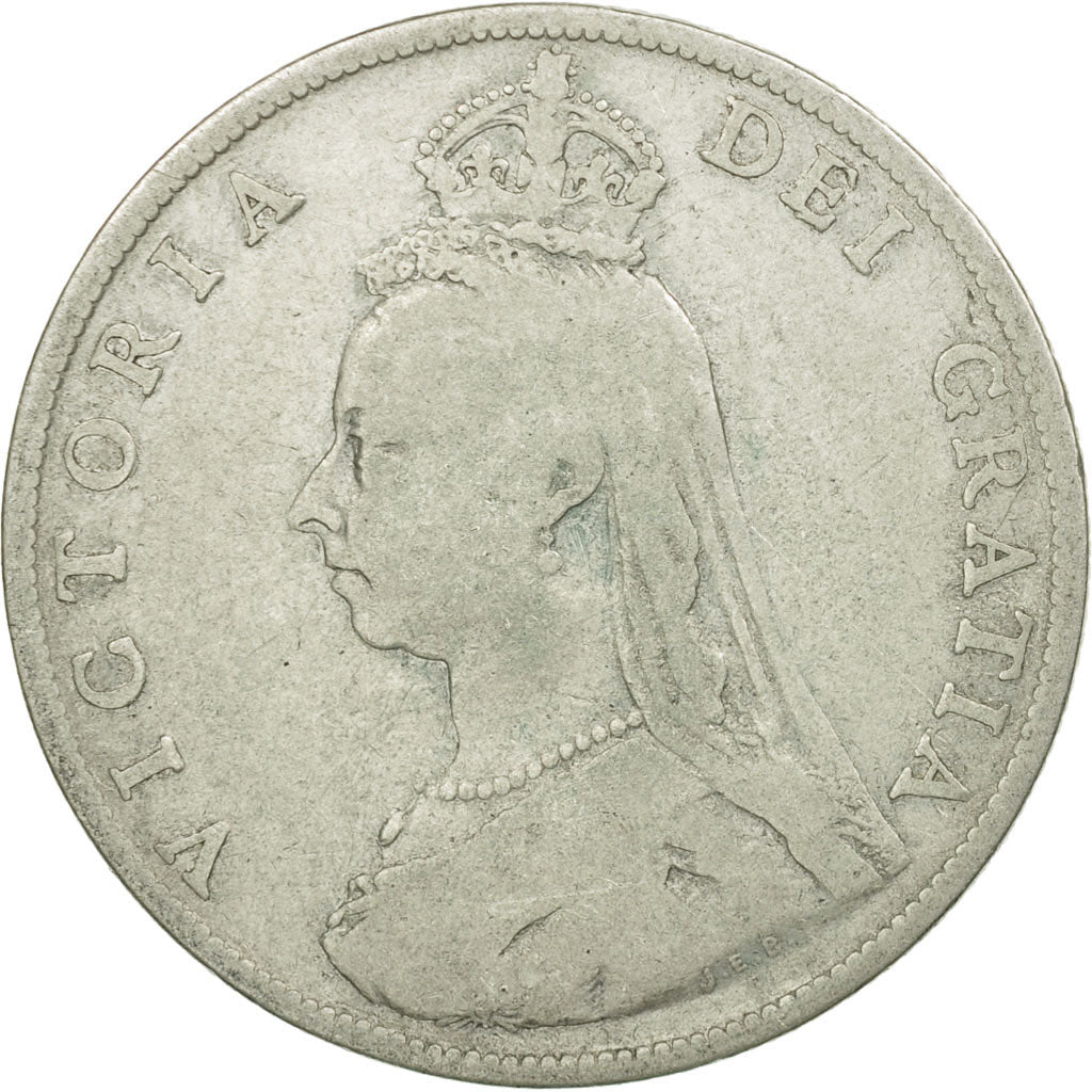 Coin, Great Britain, Victoria, Florin, Two Shillings, 1887, London, VF(20-25)