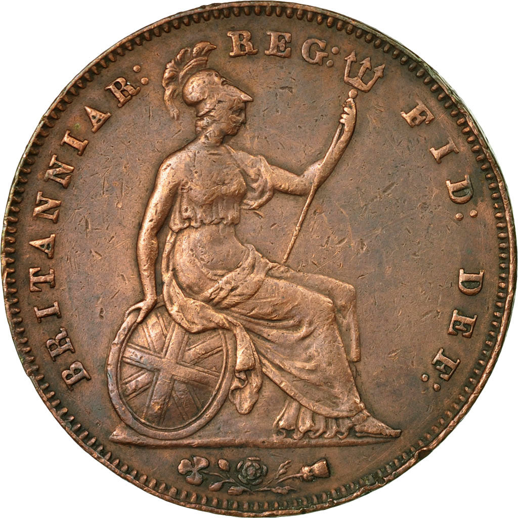 Coin, Great Britain, Victoria, Penny, 1854, EF(40-45), Copper, KM:739