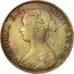 Coin, Great Britain, Victoria, 1/2 Penny, 1861, EF(40-45), Bronze, KM:748.2