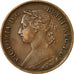 Coin, Great Britain, Victoria, Farthing, 1884, AU(50-53), Bronze, KM:753